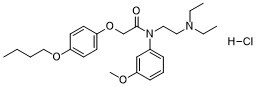 Acetamide, N-(m-anisyl)-2-(p-butoxyphenoxy)-N-(2-(diethylamino)ethyl)-, hydrochloride 27471-58-5